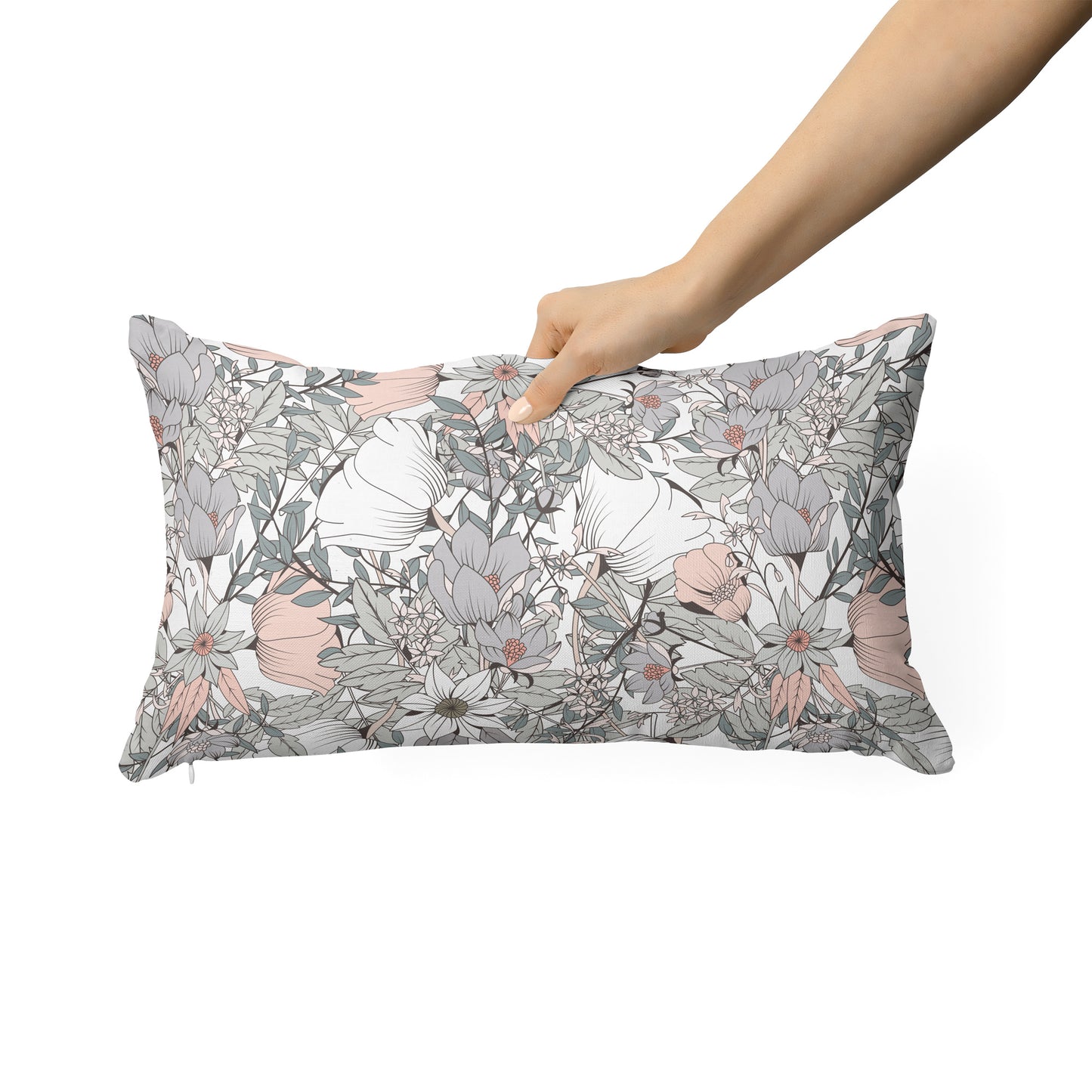 Hand drawn flowers - Rectangle Cushion