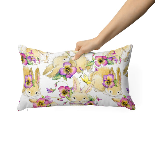 Cartoon Bunny Kids Rectangle Cushion