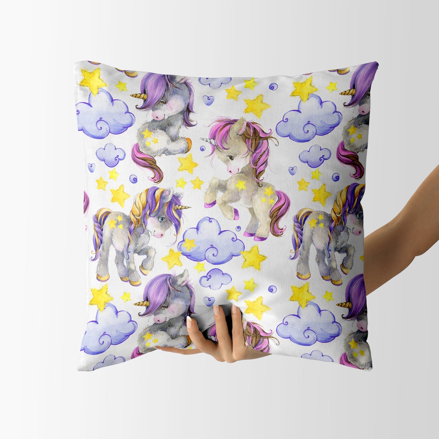 Baby Unicorn Kids Square Cushion