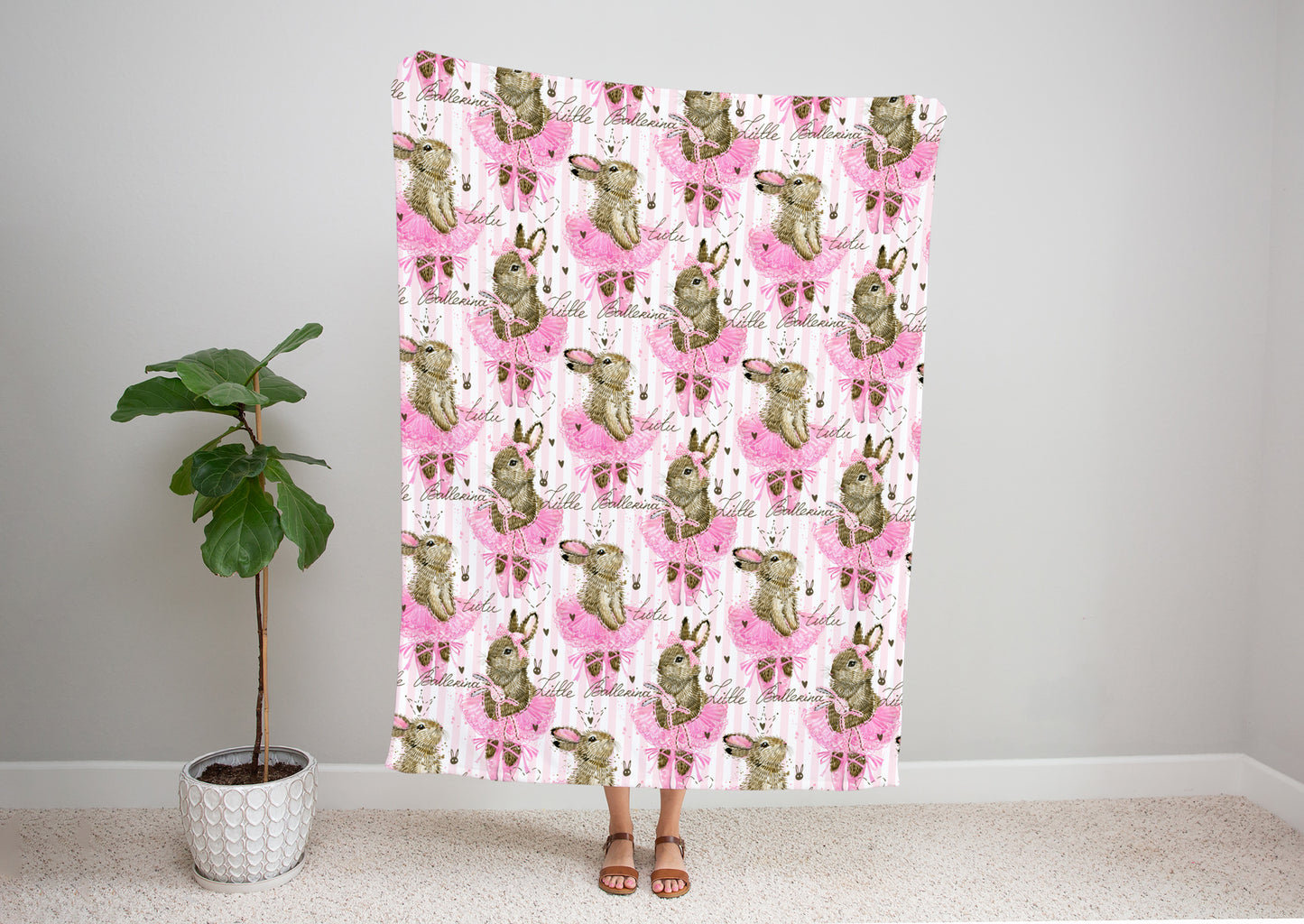 Princess Bunny Bed Blanket Kids