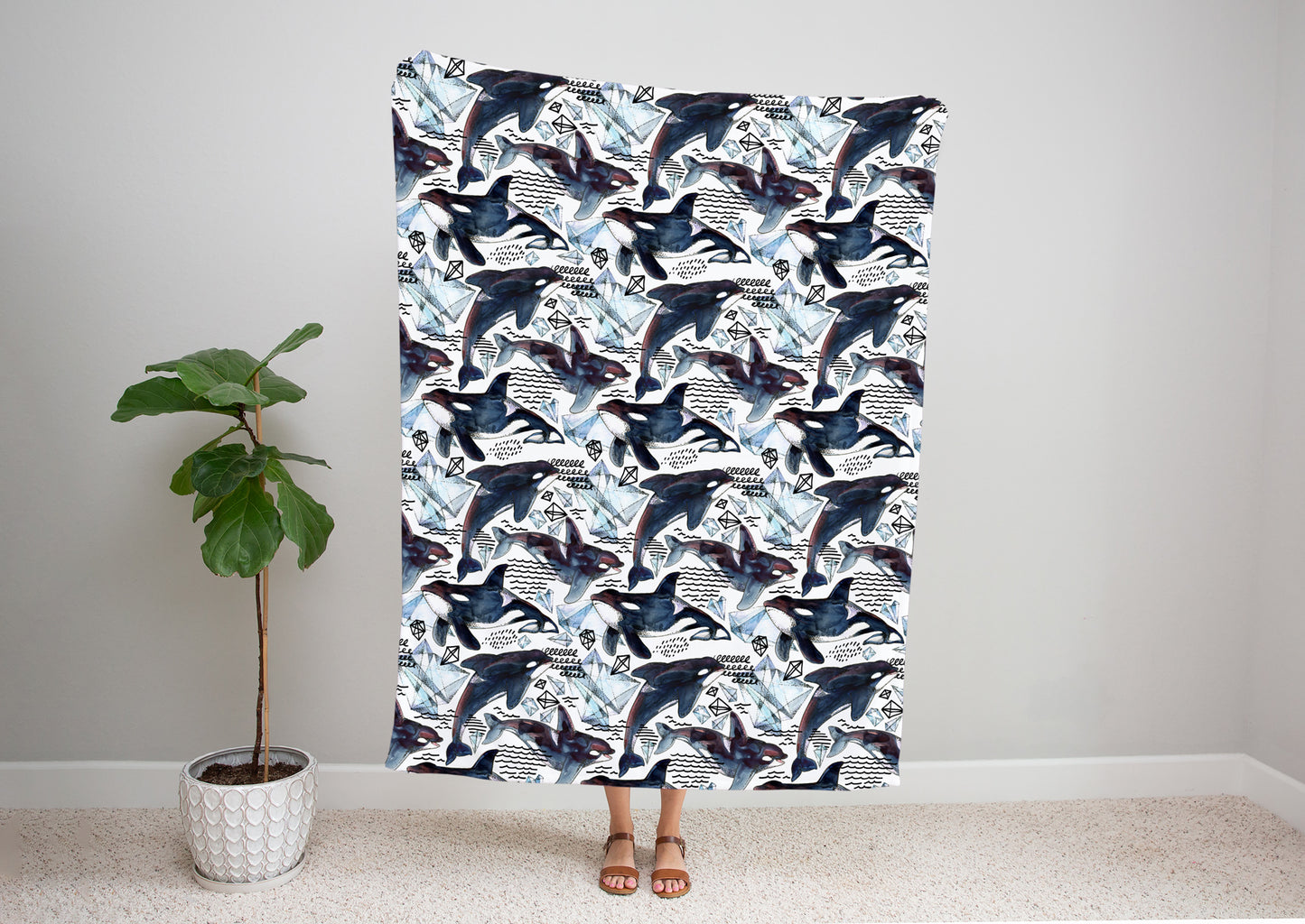 Killer Whale Bed Blanket