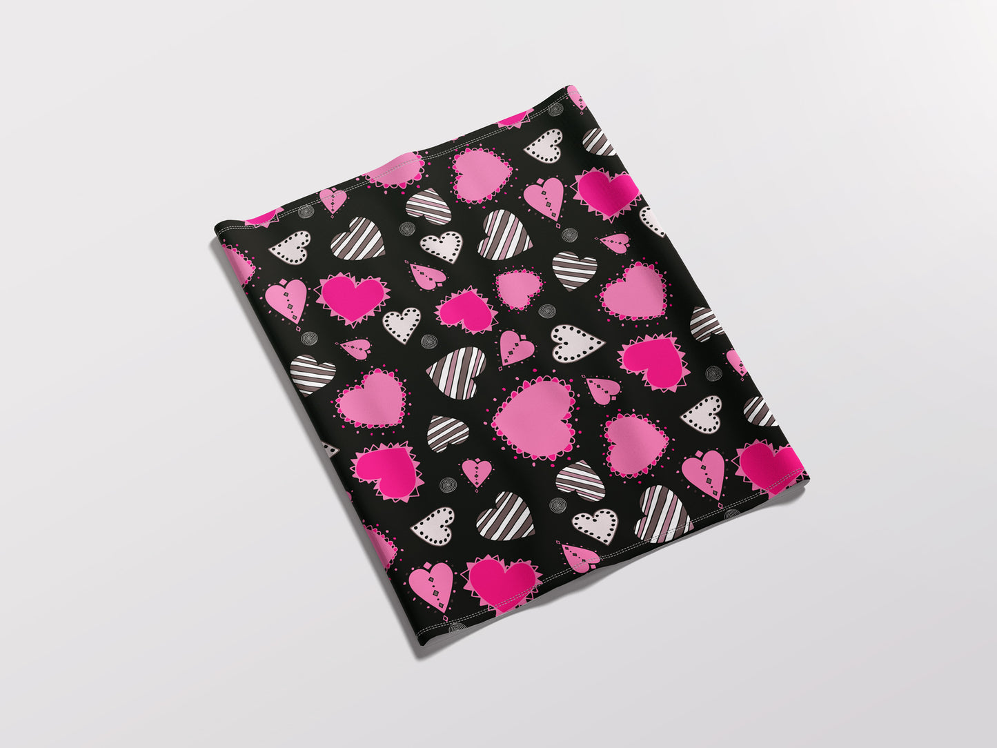 Hearts swirls - Adult Snood