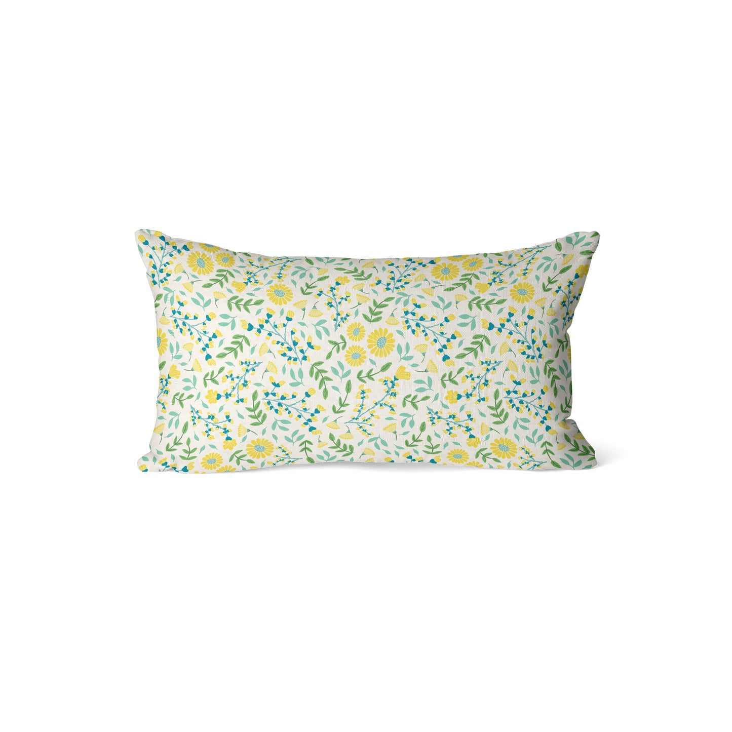 Pretty Ditsy Spring Floral- Rectangle Cushion