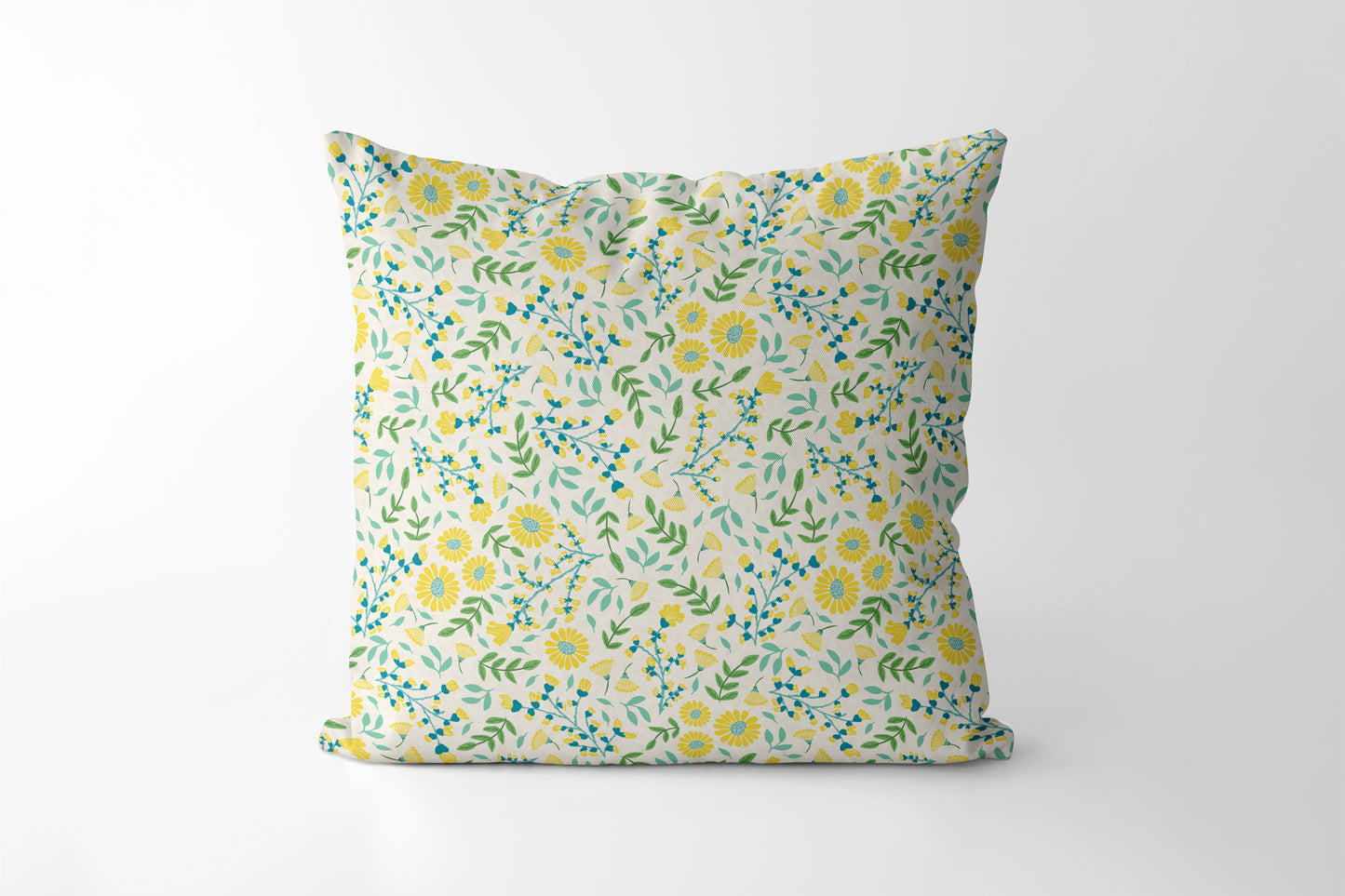 Pretty Ditsy Spring Floral - Square Cushion