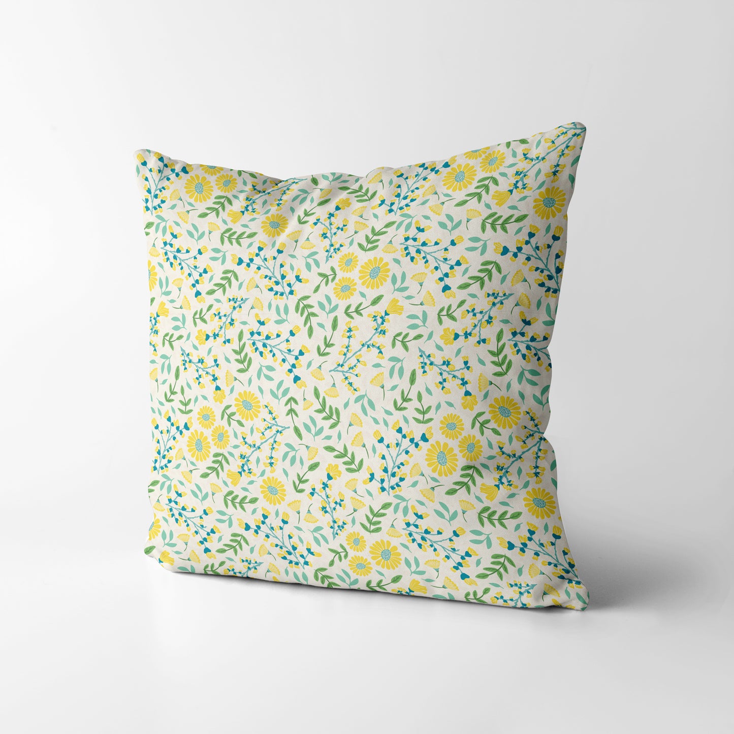 Pretty Ditsy Spring Floral - Square Cushion