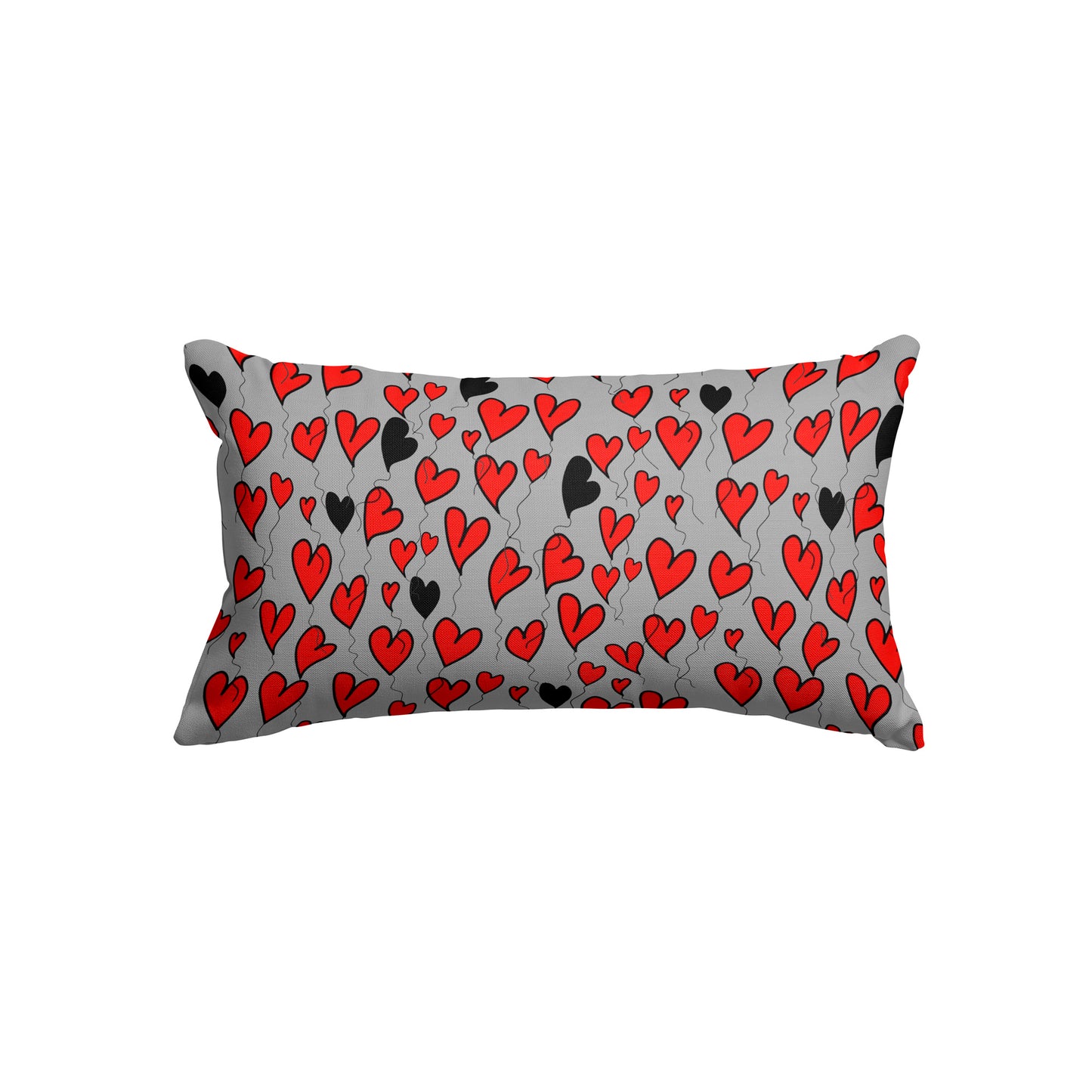 Black heart looking for love - Rectangle Cushion