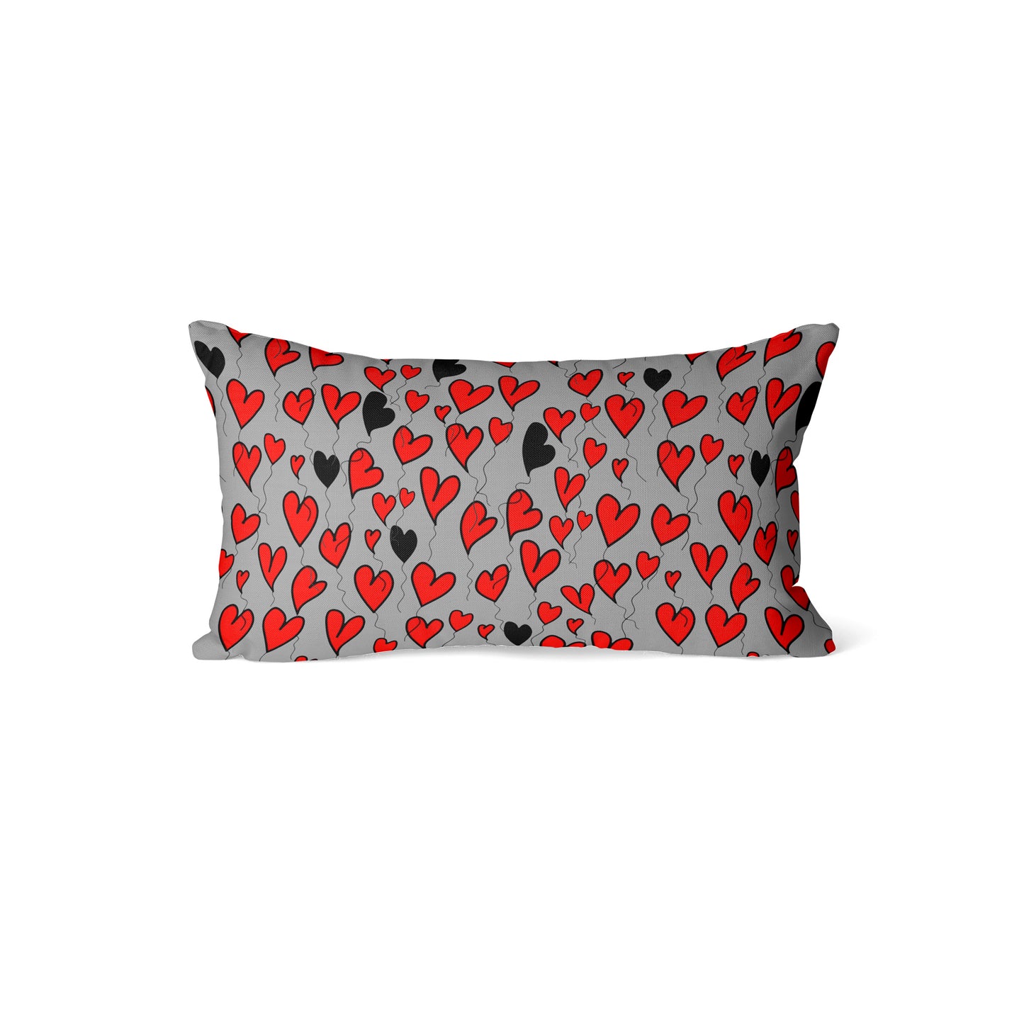 Black heart looking for love - Rectangle Cushion