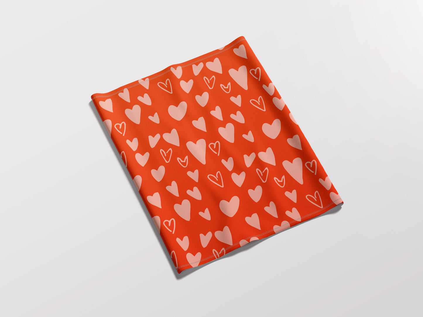 Hearts red - Adult Snood