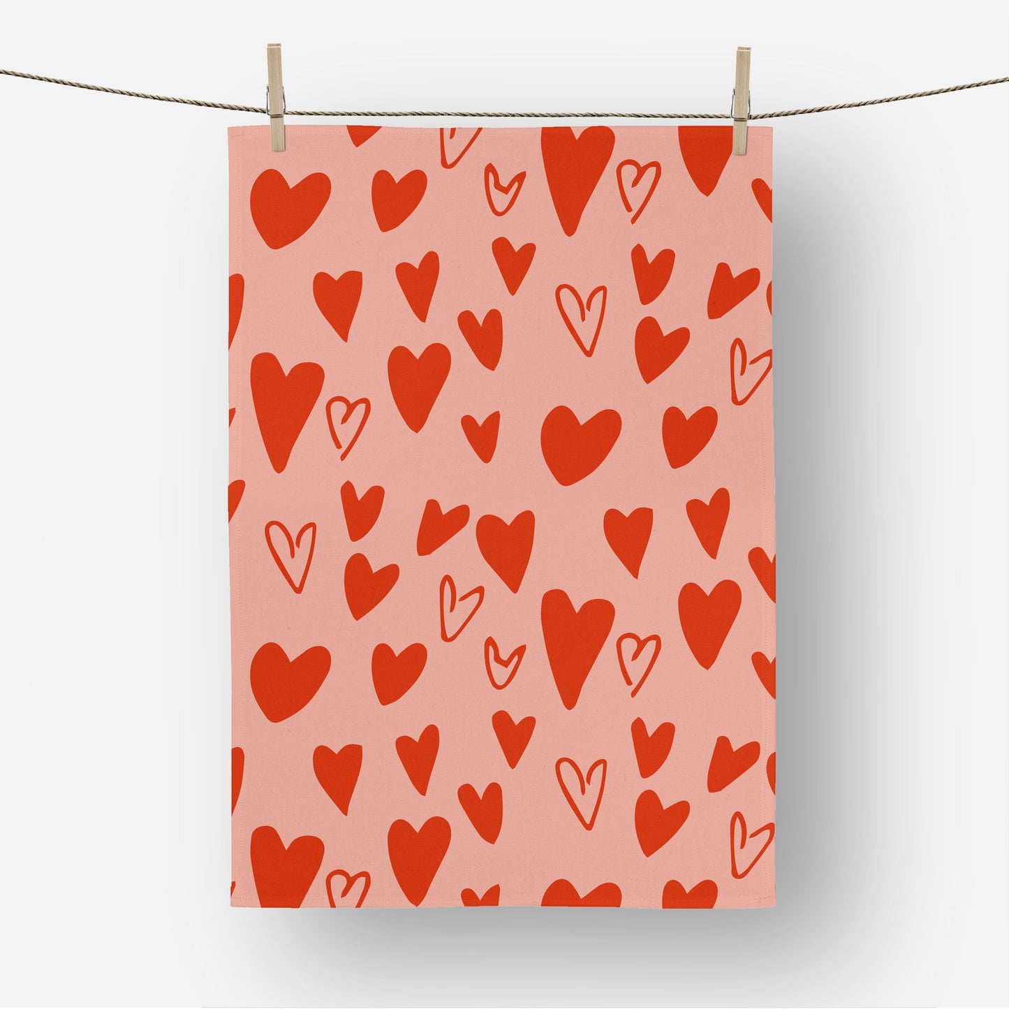 Valentine's heart - Tea Towel