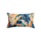Marbled Tropical Sunset Rectangle Cushion