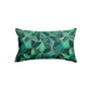 Emerald and Copper Reflections Rectangle Cushion