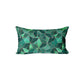 Emerald and Copper Reflections Rectangle Cushion