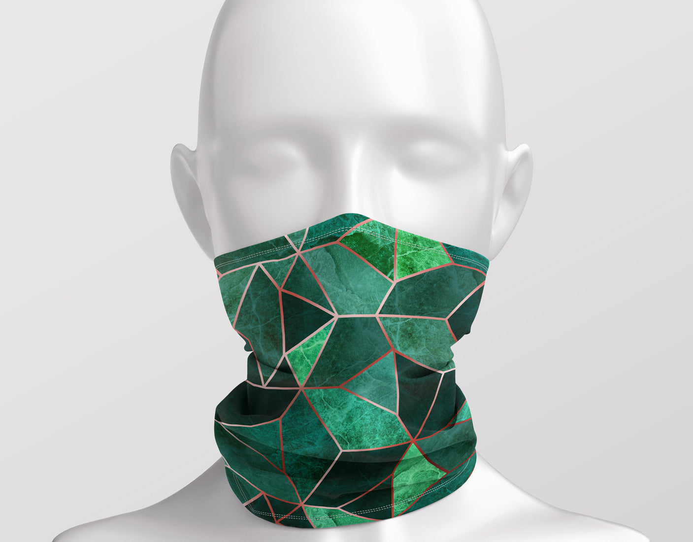 Emerald and Copper Reflections - Adult Snood