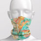 Marbled Tropical Sunset in Gilded Topaz- Adult Snood