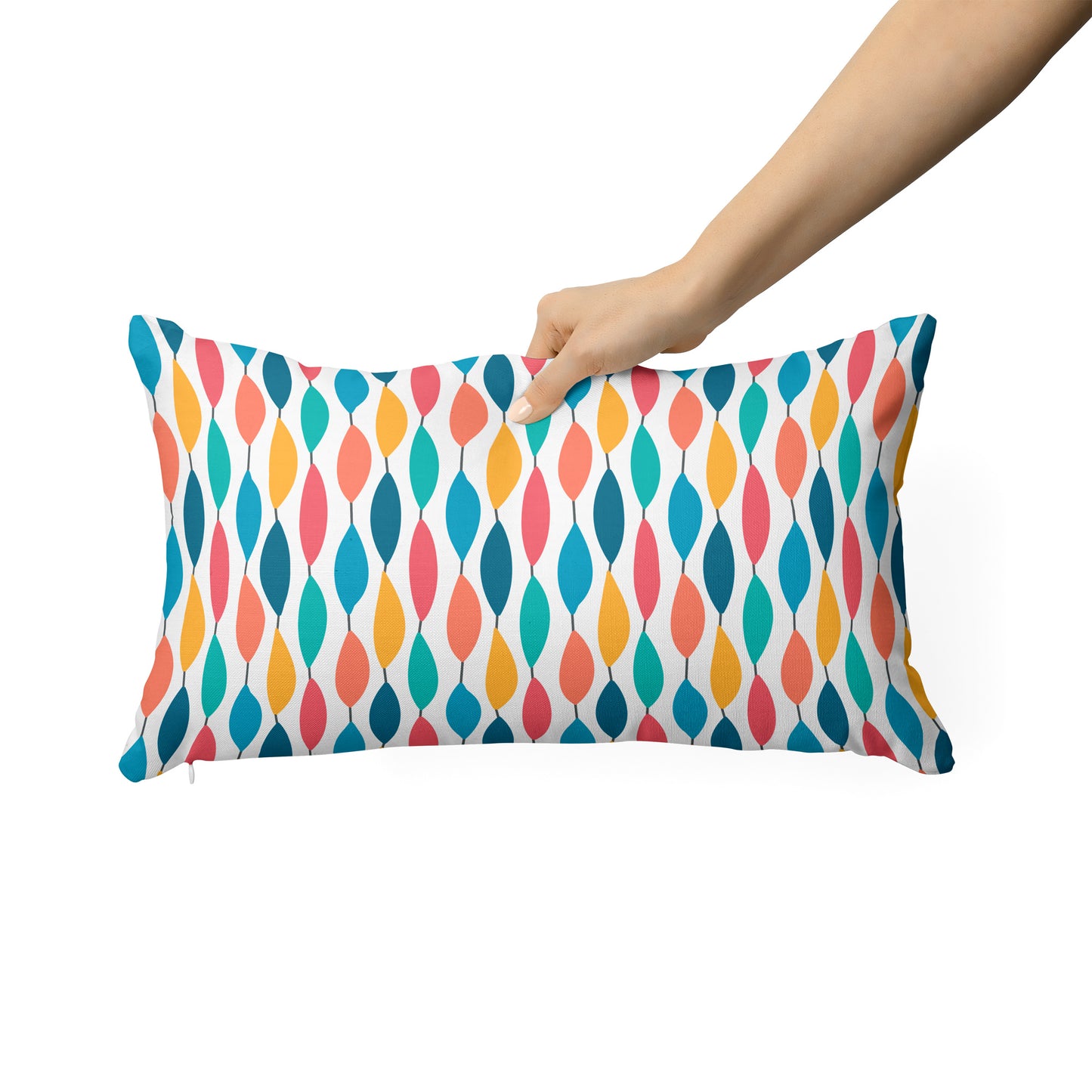 Retro Irregular Ogee Rectangle Cushion