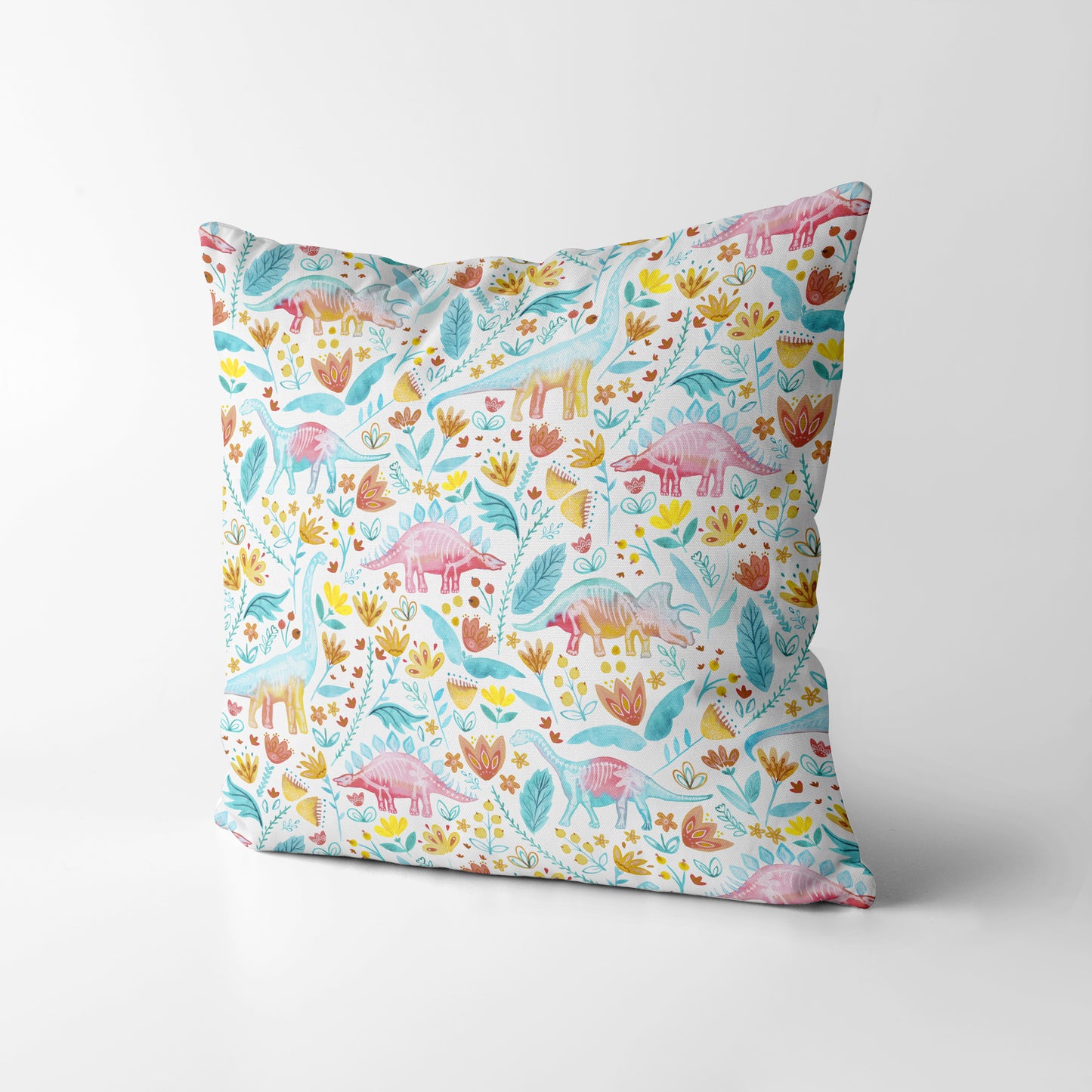 Dinosaur Delight Kids Square Cushion