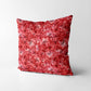 Red Flowers Square Cushion