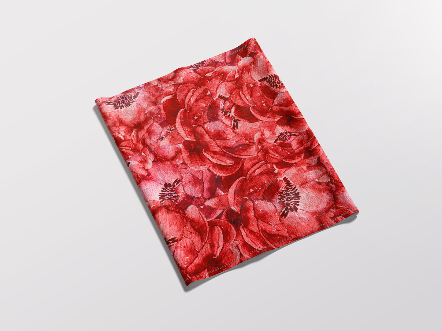 Red Flowers - Adult Snood