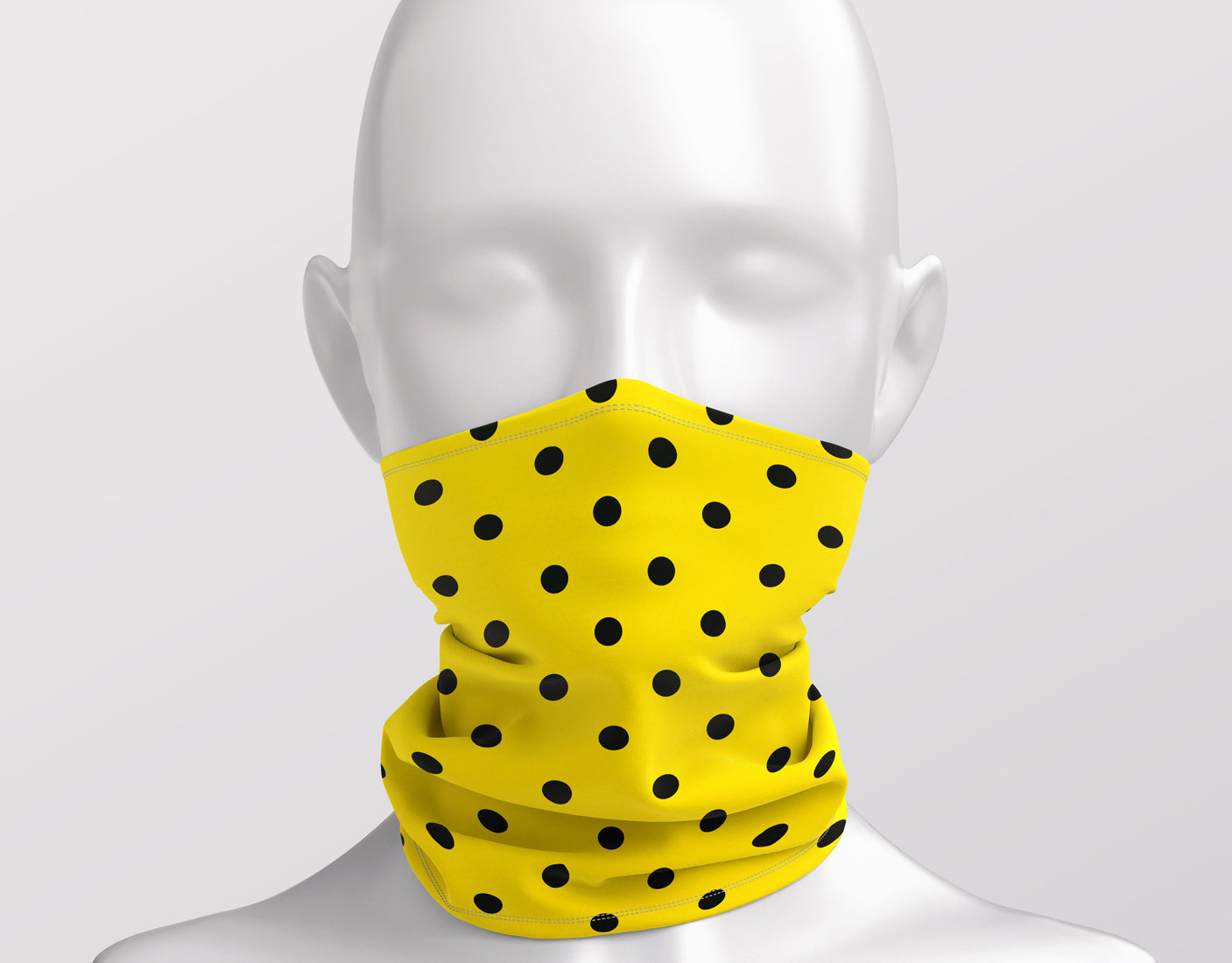 Polka Dots Yellow- Adult Snood