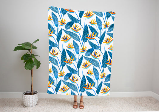 Strelitzia Flowers Blanket