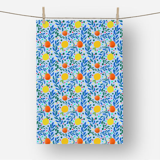 Citrus Fruits Tea Towel