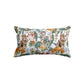 Cat and Floral Pattern III Rectangle Cushion