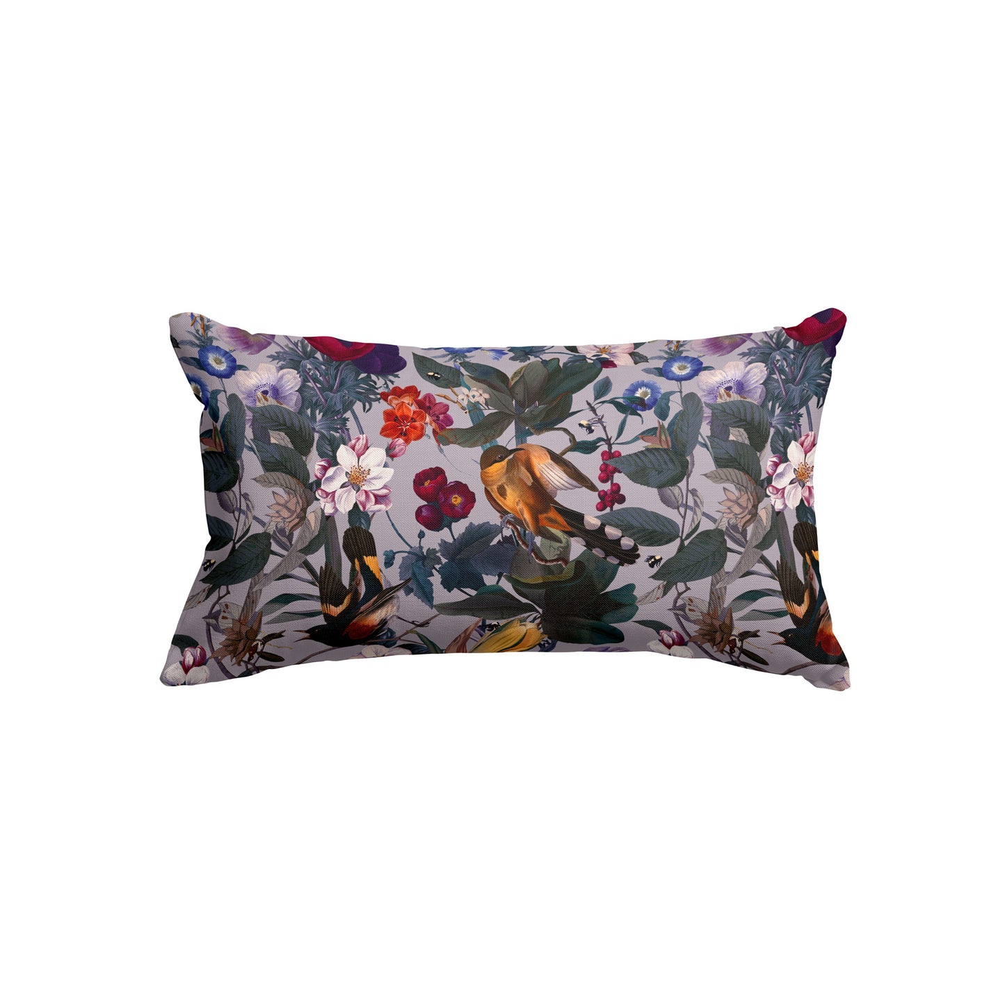 Floral and Birds XL Rectangle Cushion