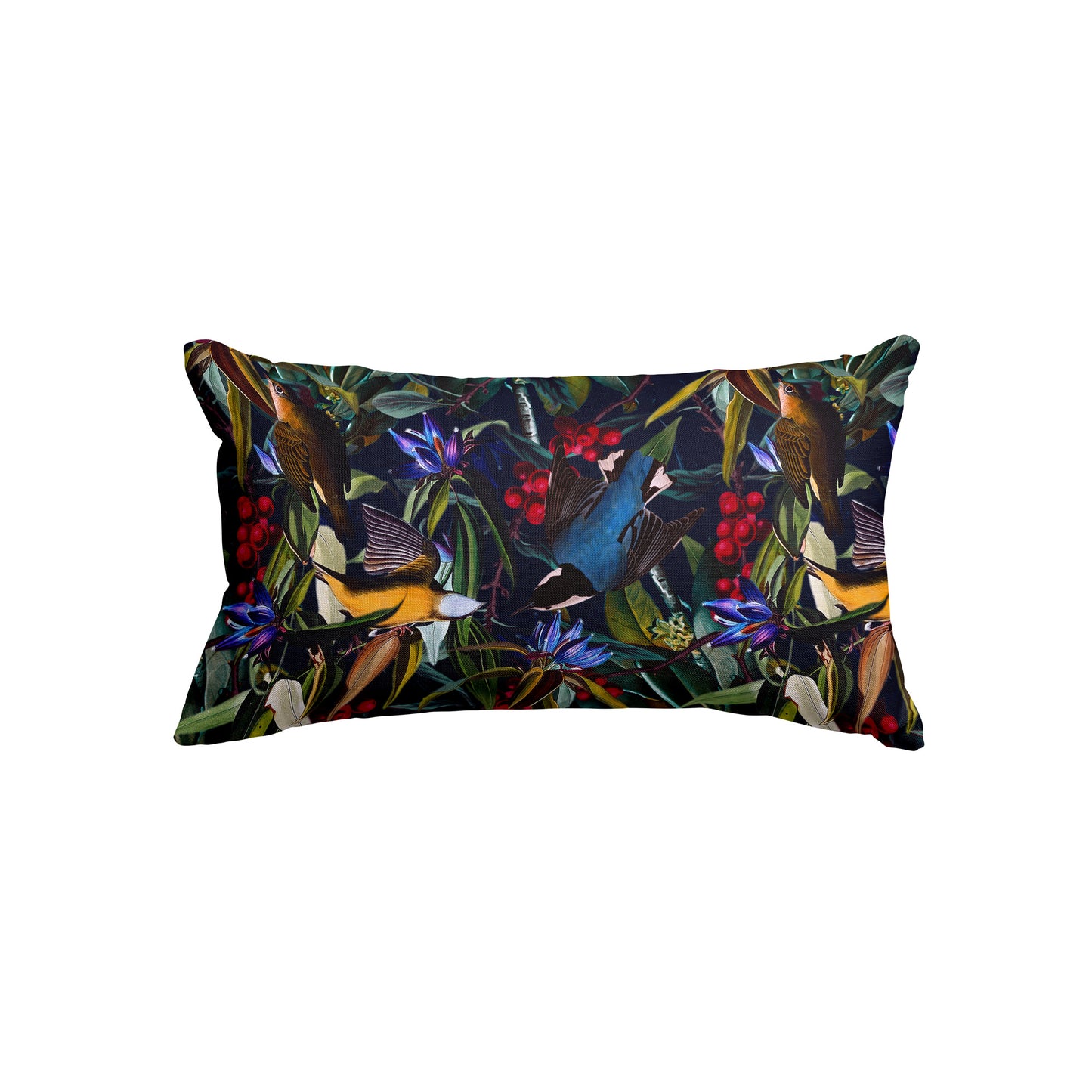 Midnight Birds I Rectangle Cushion