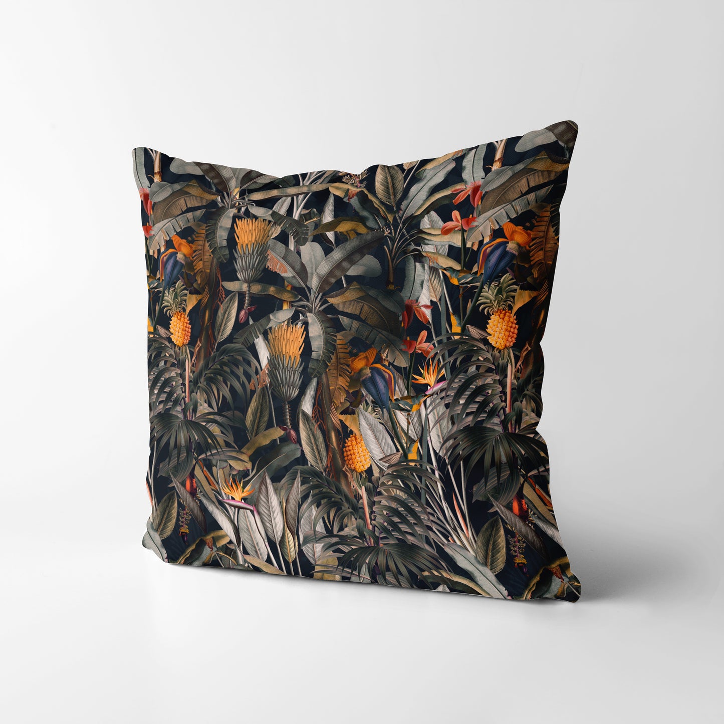 Midnight Forest III Square Cushion