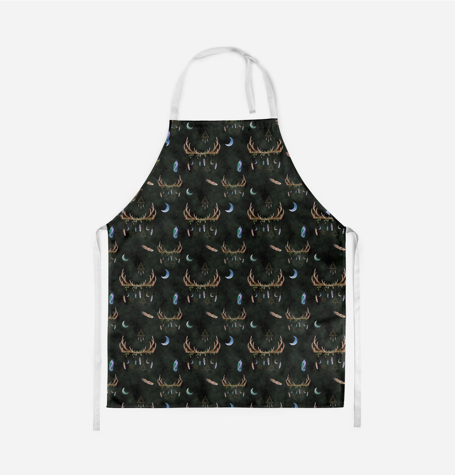 Boho Deer Antlers  - Adult Apron