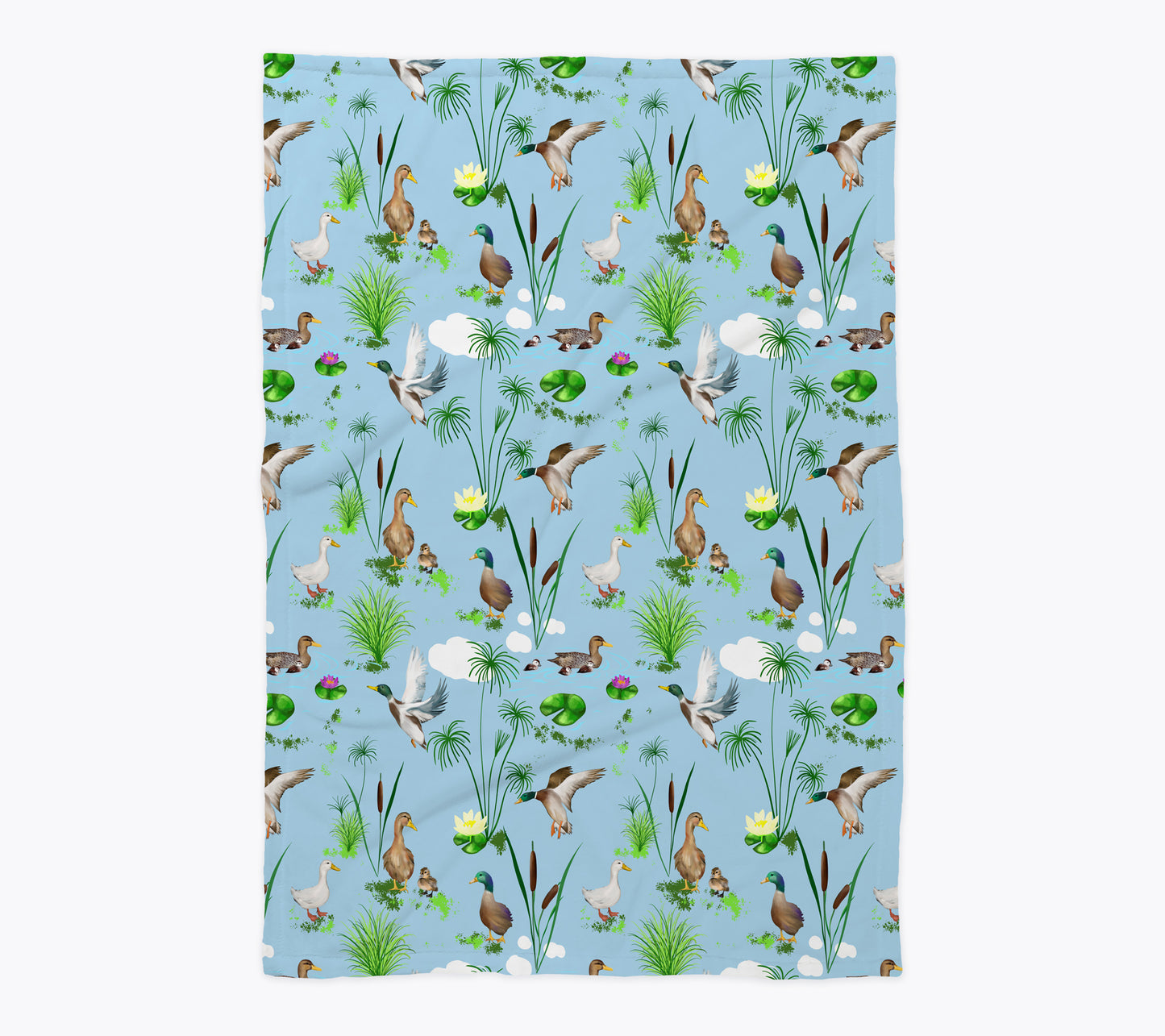 Ducks art Goose Birds Baby Blanket