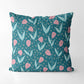 Modern Whimsical Tulip Flowers - Square Cushion