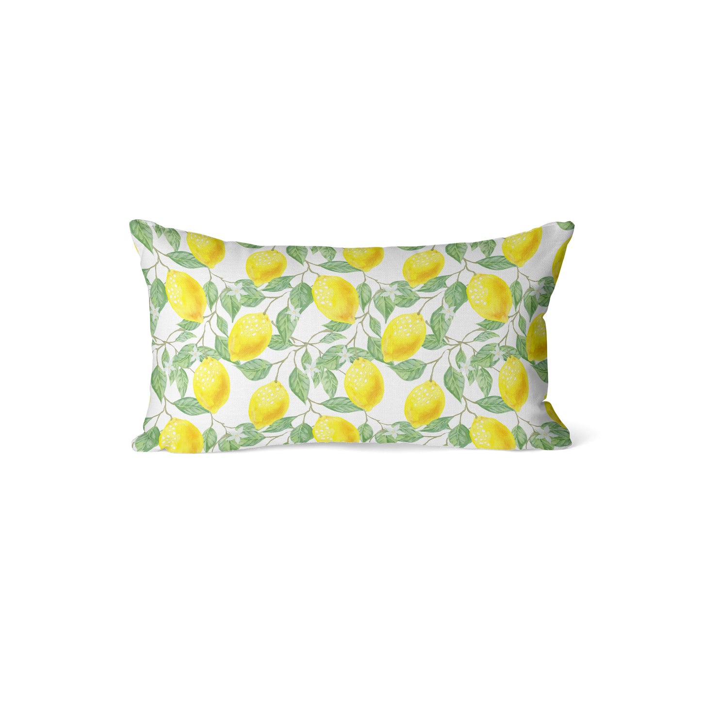 Citrus Lemon Fruit Rectangle Cushion