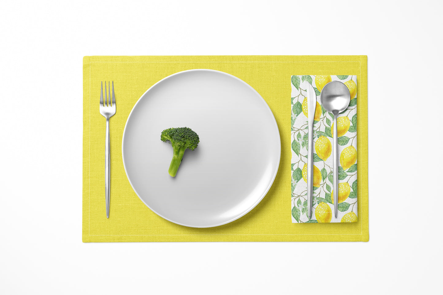 Summer Citrus Lemon Fruit Dinner Napkin