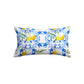 Citrus Floral Mediterranean Style lemon Fruit Rectangle Cushion