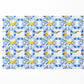 Citrus Floral Mediterranean Style lemon Fruit Placemat