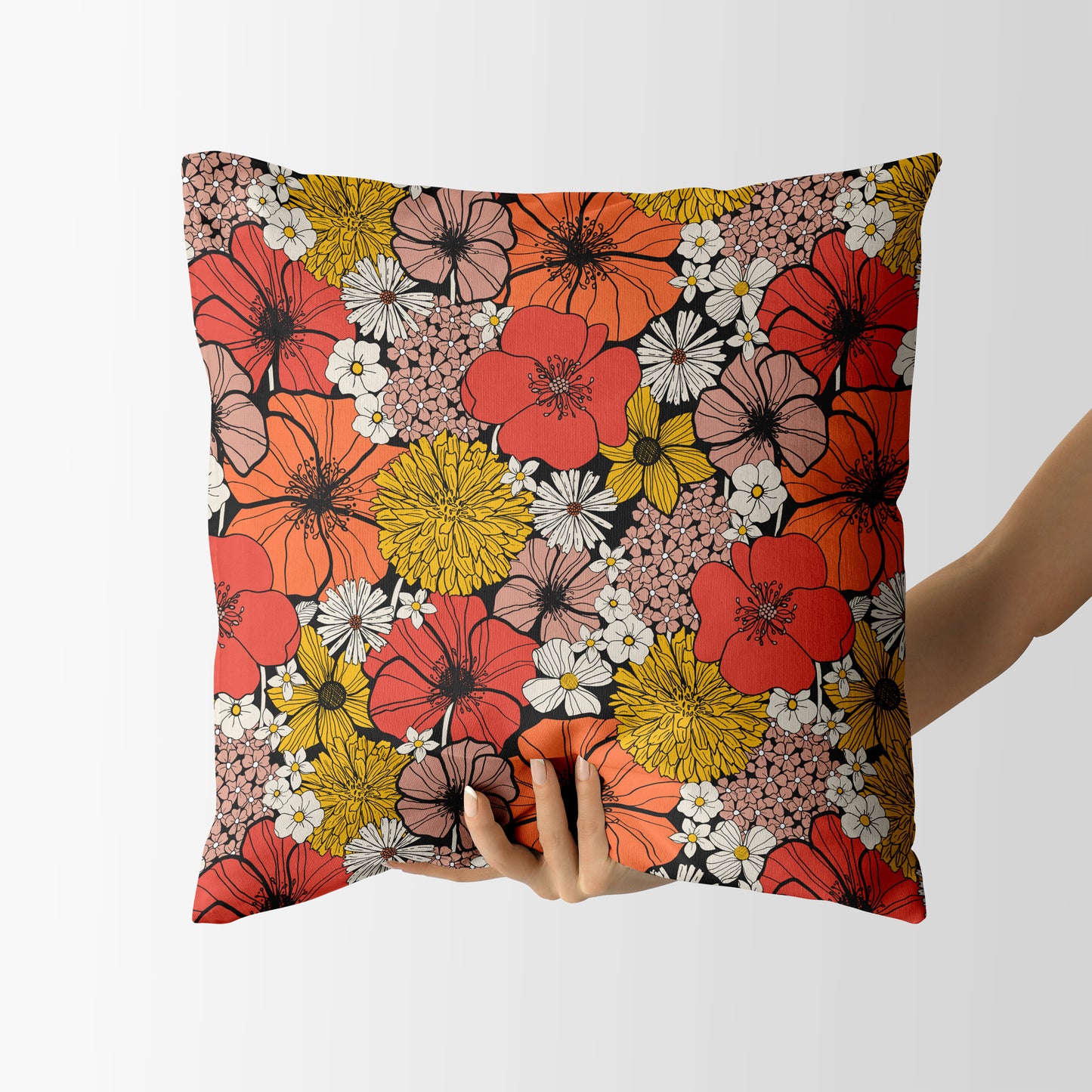 Free spirit blooms Square Cushion