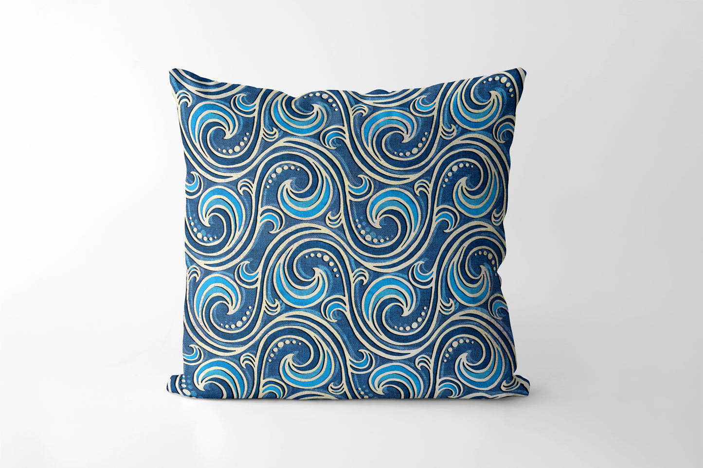 Ocean waves Square Cushion