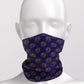 Boho Summer Tribal Art Blue- Adult Snood