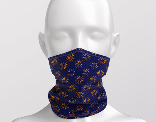 Boho Summer Tribal Art Blue- Adult Snood