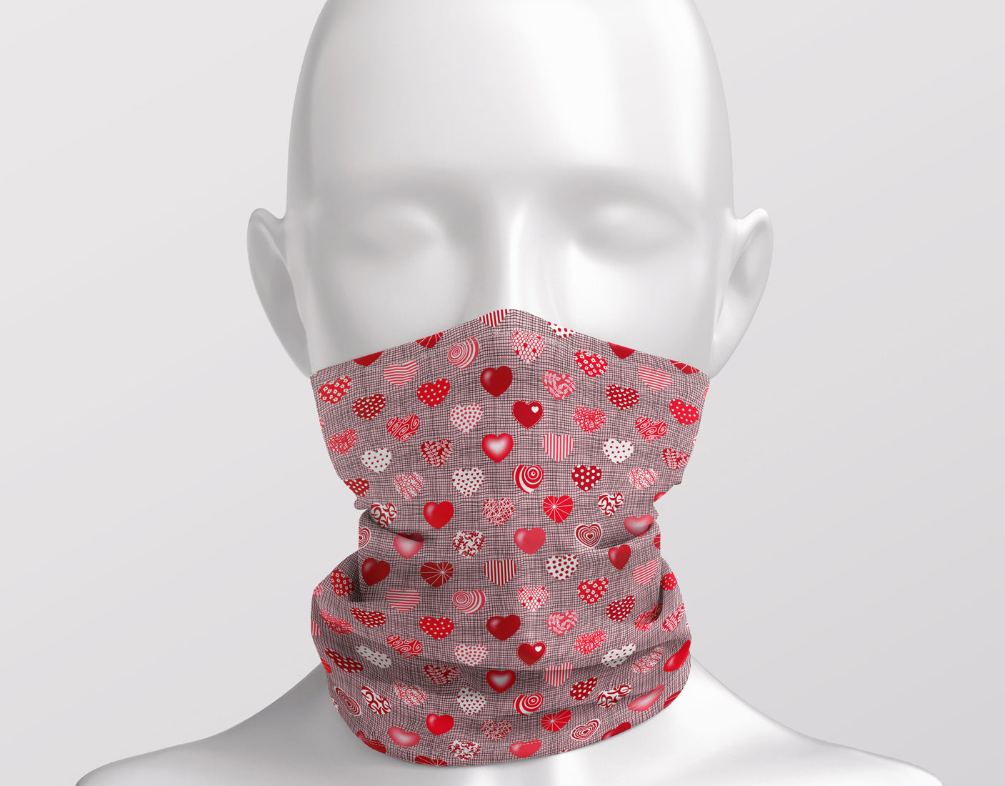 Valentine hearts III - Adult Snood