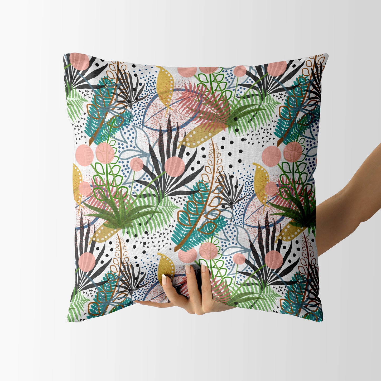 Exotic mystery garden Square Cushion