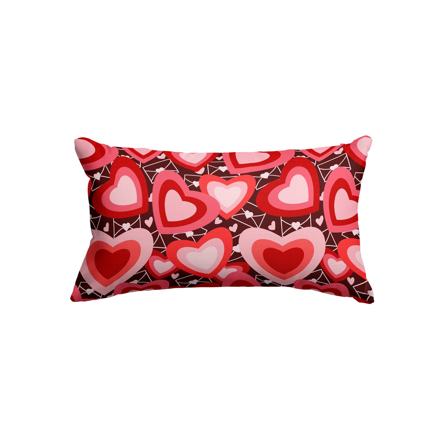 Love hearts and letters - Rectangle Cushion