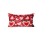 Love hearts and letters - Rectangle Cushion