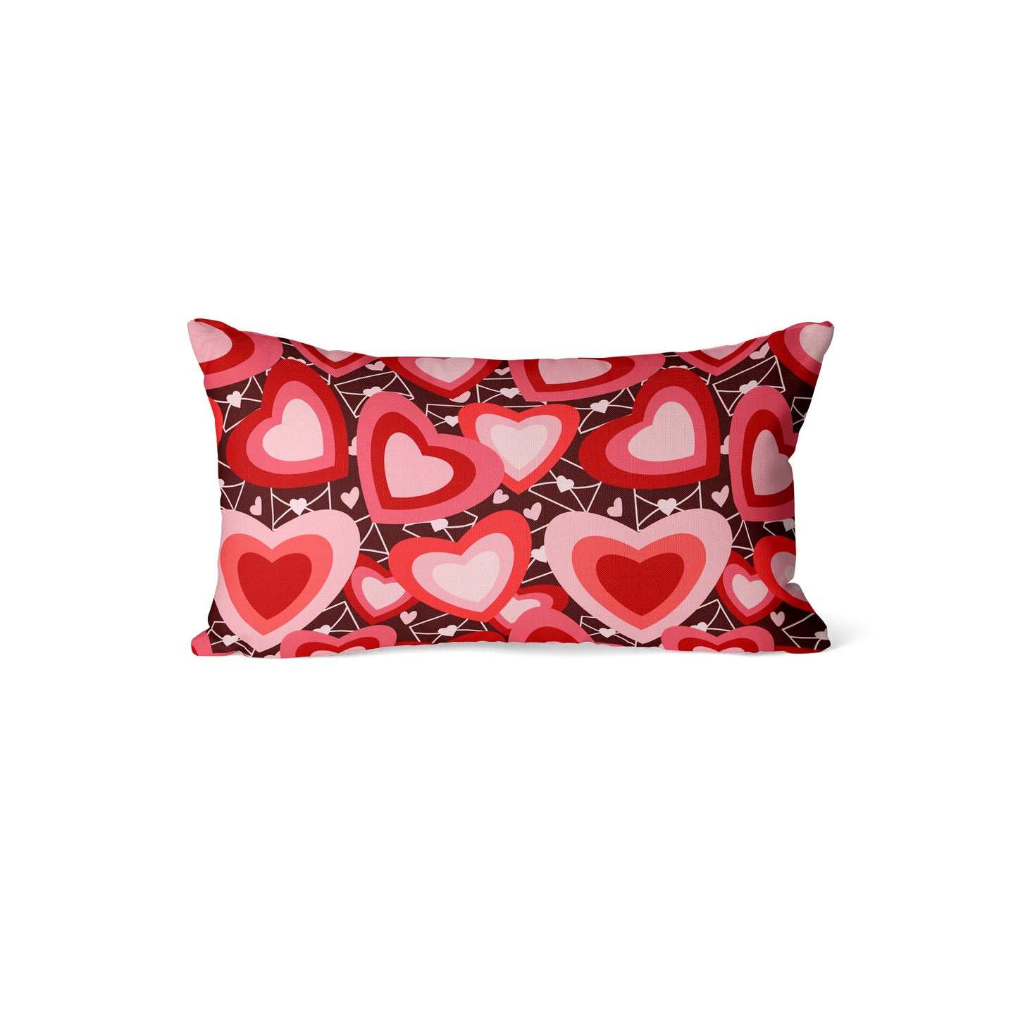 Love hearts and letters - Rectangle Cushion