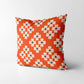 Floral rhombus II Square Cushion