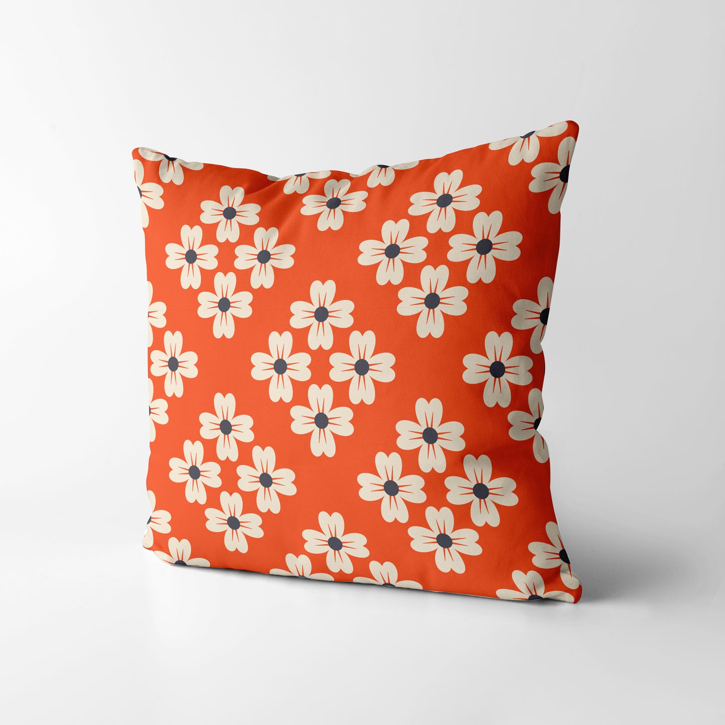 Floral rhombus II Square Cushion