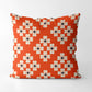 Floral rhombus II Square Cushion