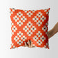 Floral rhombus II Square Cushion