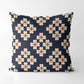 Floral rhombus I Square Cushion